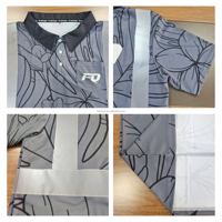 Chemise Aloha à sublimation personnalisée FQ, vêtements de travail réfléchissants, chemise polo de sécurité à fleurs tropicales hawaïennes