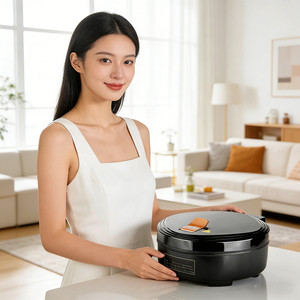 Rotating <b>Waffle</b> <b>Maker</b> 1200W Non-Stick Plates Mechanical Control Electric Aluminum - Product Image 4