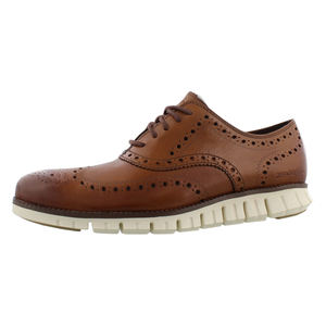 Zapatos Oxford Cole Haan Zerogrand Wing para Hombre, Color: Marrón Británico, con Orificios Cerrados |   100% Auténtico - Product Image 1