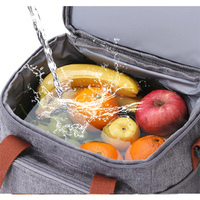 Sacs isothermes souples réutilisables pour hommes et femmes, avec logo personnalisé imprimé, pour aliments, boîte à lunch, grand sac isotherme