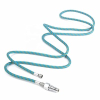 Tuyau d'air tressé pour compresseur d'aérographe de 180 cm, tuyau tissé pour stylo de pulvérisation, adaptateur BSP 1/8 pouces, raccord pour compresseur d'aérographe