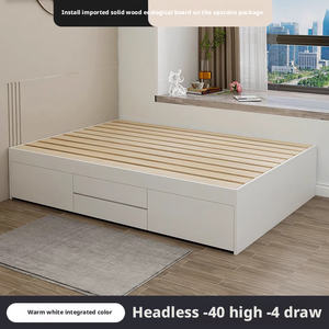 <span class=keywords><strong>Lit</strong></span> avec tiroir de rangement haut en <span class=keywords><strong>bois</strong></span> massif personnalisé sans tête de <span class=keywords><strong>lit</strong></span>, <span class=keywords><strong>lit</strong></span> en <span class=keywords><strong>bois</strong></span> massif - Product Image 4