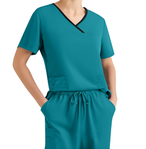 Traje médico Unisex lavable ropa de trabajo elástica para atención médica <span class=keywords><strong>Hospital</strong></span> clínica y salón de belleza - Product Image 5