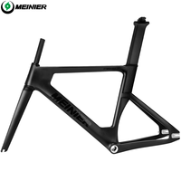 Nouveau cadre de vélo de piste de route de Triathlon entièrement en Fiber de carbone Ultra-léger cadre à engrenage fixe à vitesse unique cadre de vélo de route 700c