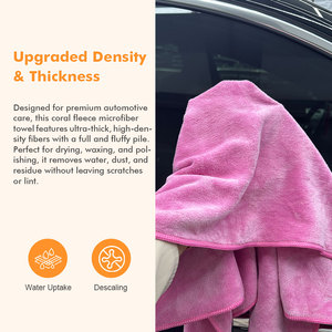 Serviette de <span class=keywords><strong>nettoyage</strong></span> <span class=keywords><strong>pour</strong></span> voiture, tissu brossé épais, sécheur de tableau de bord automobile, chiffon sans peluche, microfibre, séchage rapide, écologique, panneau intérieur doux - Product Image 4