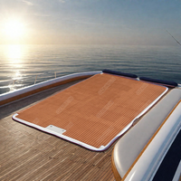 Plataforma inflable de ocio de agua de teca de PVC de alta calidad, muelle de esquí acuático, isla flotante para mantenimiento de yates, ocasión marítima