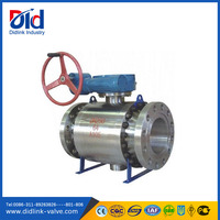 Vanne à boisseau sphérique manuelle DIDLINK en acier inoxydable DN80 PN16 à bride fine et joint rigide pour applications générales d'eau à basse température