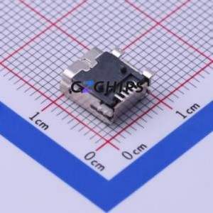 10033526-N3212LF USB Connector SMD Connector ( Connector Type: Mini-B )( Gender: Female )( Mounting Type: Horizontal Mount ) - Product Image 2