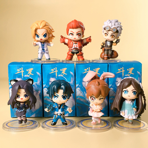 Figurine PVC <span class=keywords><strong>Douluo</strong></span> Continent Tang Wulin, décoration de gâteau, décoration de voiture avec base, modèle d'anime pour les fans et collection de cadeaux fantastiques - Product Image 1