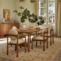 Französischer Mittelalterlicher Ovaler Massivholz-Esstisch Haushalt Kleiner Retro-Tisch Designer-Stil Restaurant Langer Teetisch