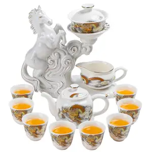 Zodiac Horse To Success Gift Box Tea Set Adult Tea Set Chinese Kung Fu Tea Guardian deities of the Chinese zodiac Exotic