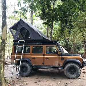 アルミキャブストレート油圧ポップアップキャンプ<span class=keywords><strong>2</strong></span>人用自動SUVトラックルーフトップテントアルミハードカバーカールーフテント - Product Image 1