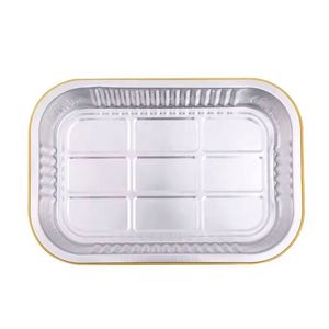 High Quality Rectangular Aluminum Food Storage Container <b>Bakery</b> Supplies Foil <b>Box</b> for Food Storage & Container - Product Image 5