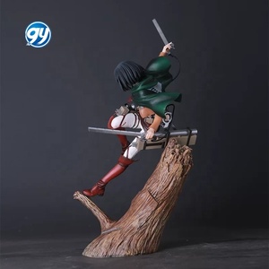Attaque sur Titan <span class=keywords><strong>ArtFX</strong></span> Stump Base Mikasa & Levi Figure Anime Modèle Statue En Gros Collection Décoration De Bureau PVC Sculpture - Product Image 3