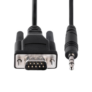 Cable Adaptador Serial DB9 a 3.5mm RS232 D-Sub de 9 Pines Hembra a Hembra con Protección OTP, Material Ignífugo para PC, Kaicap 1.0m para Proyector - Product Image 1