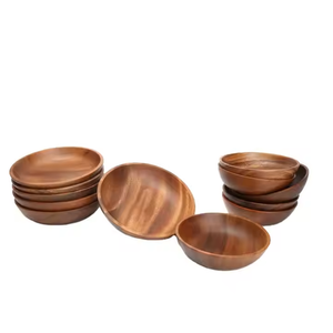 Tazón para Servir de Madera Ecológico, Hecho a Mano, Duradero y Apto para Lavavajillas, para Uso en el Hogar, Hoteles y Restaurantes - Product Image 5