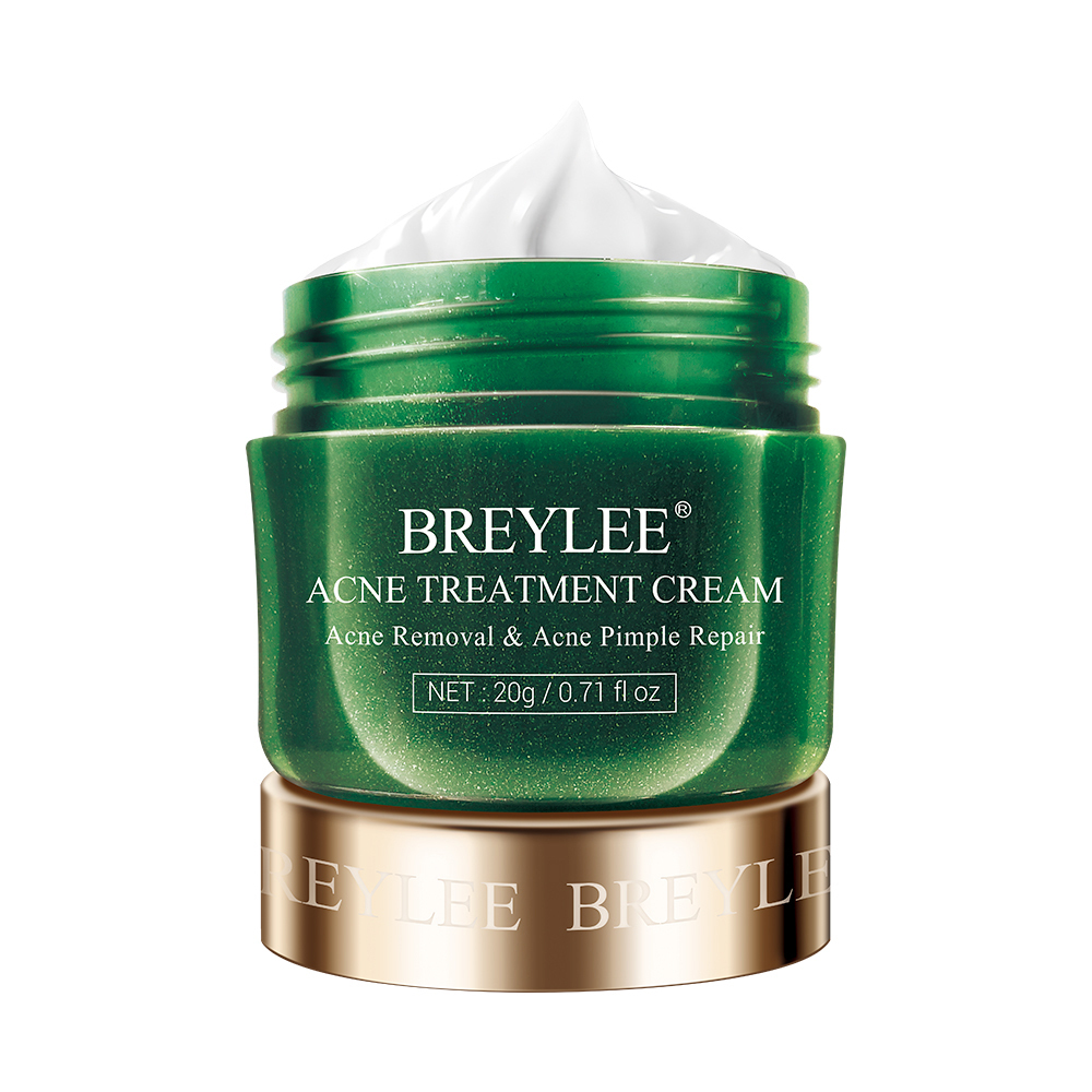 BREYLEE thé arbre visage anti-acné et enlèvement des taches noires l'épiderme crème pour l'acné