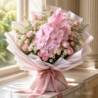 Grandes fleurs artificielles d'hortensia de style pagode, toucher réel, haute qualité, pour décoration de mariage, événements, fêtes et rentrée scolaire