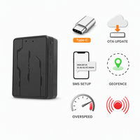 Localizador GPS Inalámbrico Compacto 4G LTE para Coche con Carga Tipo C, Actualización OTA, Configuración por SMS, Geocerca, Alarma de Exceso de Velocidad y Vibración