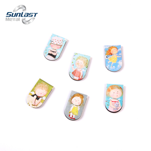 Marque-page magnétique avec logo personnalisé Marqueurs de gardien de pages aimant de planificateur de cadeaux amoureux Feuilles d'or Accessoire de lecture de marque-pages - Product Image 6