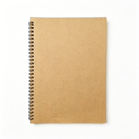 Cuaderno Espiral con Cubierta Kraft Personalizada, 255x180mm, Papel Cuadriculado, Diario, Cuaderno de Escritura para la Escuela y Oficina, Papelería OEM