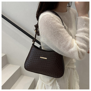 2025 Woman New Woven PU Leather <b>Bags</b> Single <b>Sling</b> <b>Bag</b> Fashion Leather Flap <b>Women</b> Handbags - Product Image 5