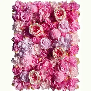 Mur Végétal Fond de Mur en Gazon Artificiel Base Tissu à Enrouler Plantes et Fleurs Artificielles pour Mur d'Intérieur - Product Image 1