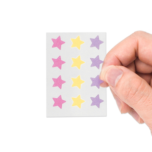 لاصقات حب الشباب على شكل نجوم، ضمادات هيدروكولويد لطيفة للجسم والذقن والجبهة والصدر، معتمدة من الاتحاد الأوروبي كجهاز طبي من الفئة الثانية - Product Image 4