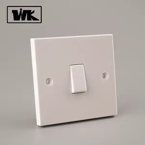 WK Bordo Quadrato 10AX 1 Gang 2 Vie IEC 60669 Elettrica A Muro Interruttore Della Luce