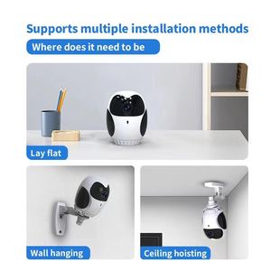 Nouvelle alarme mobile 360 Rotation Ptz sécurité intérieure 1080P caméra Wif surveillance à domicile caméra bébé - Product Image 3