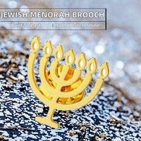 Broche papillon Menorah en acier inoxydable plaqué or 18 carats pour homme, Yiwu Aceon, pour mariage et fête