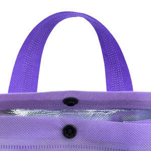 Wholesale Reusable Thermal Waterproof <b>Insulated</b> <b>Cooler</b> <b>Bag</b> Non-Woven PP Material Tote Handle Food Packing Travel Cans Takeaway - Product Image 5