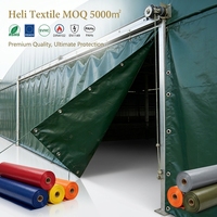 Lona Impermeable de PVC de Excelente Calidad, Tejida, Autolimpiable, Antiestática, Lisa, para Carpas, Toldos y Textiles Heli
