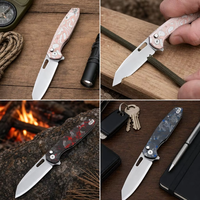 Couteau de poche personnalisé en acier inoxydable, couteau pliant tactique, couteau de chasse, couteau de survie, couteau de camping, outil EDC portable, outil de bushcraft T0044-6