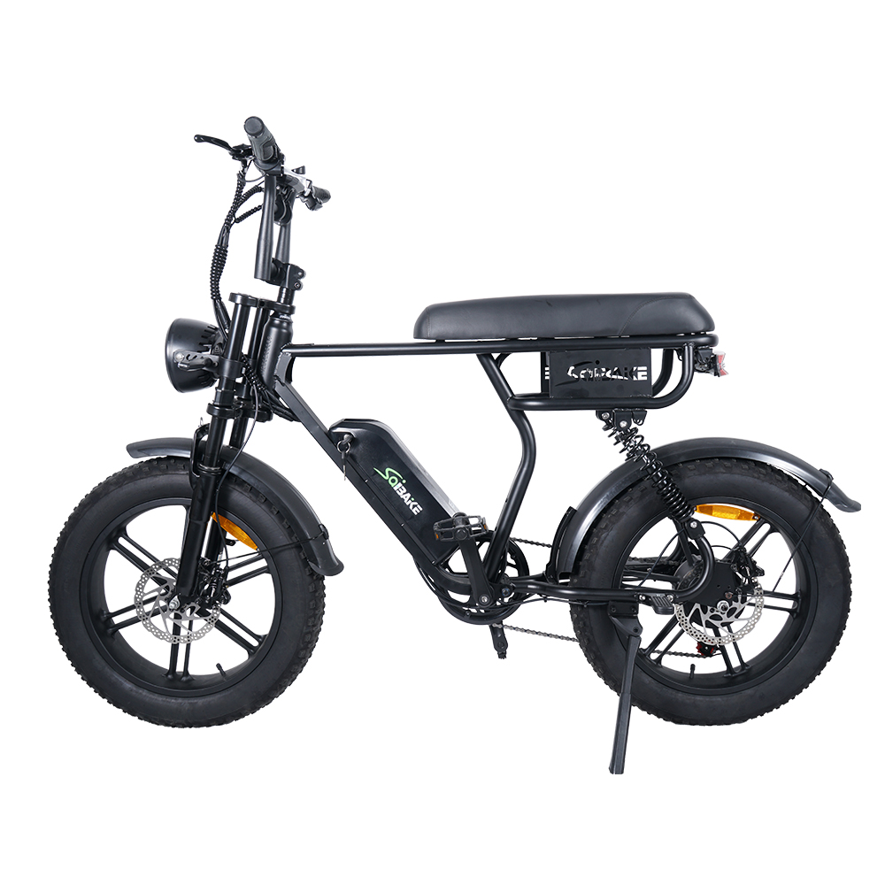 C11 Fatbike - Vélo électrique noir (Siège unique)