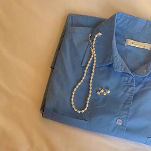 Collar Ajustable de Cuentas de Oro de 14k con Perla Natural de Agua Dulce, Estilo Retro y Delicado para Blogueros de Instagram - Product Image 5