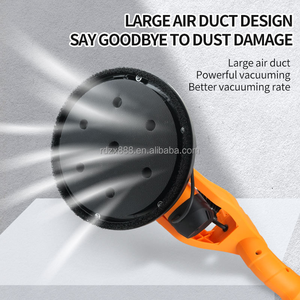 Lijadora Orbital para Paneles de Yeso con Luz LED y Aspiradora, Pulidora de Masilla para Paredes, Portátil, Recargable, Eléctrica - Product Image 4