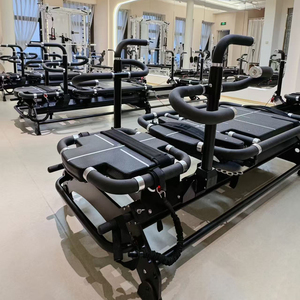 Mesa <span class=keywords><strong>de</strong></span> Pilates Reformer Profesional Compacta Telescópica <span class=keywords><strong>de</strong></span> Aluminio Clásico 2026 con Caja <span class=keywords><strong>de</strong></span> Sentado para Ejercicios en Casa - Product Image 3