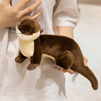 Peluche Otter Mignonne OEM ODM en Coton PP à Poils Courts, Poupée Douillette pour Enfants, Cadeau Compagnon, Jouet Anti-ennui