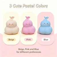 Jouet Squishy Mignon en Forme de Fruit de Ginseng, en TPR Souple, Anti-Stress, Couleurs Pastel, 3 Couleurs, Décoration de Bureau, Cadeau de Fête