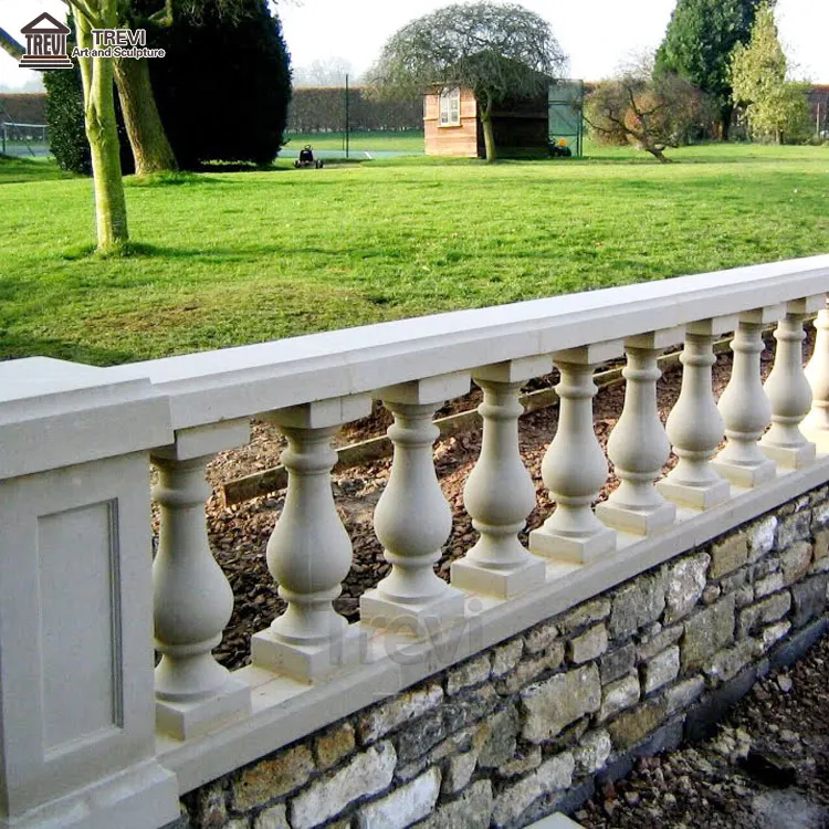 Aangepaste Prachtige Binnen Of Buiten Wit Marmeren Terras Trapleuning Balustrade Voor Decoratie