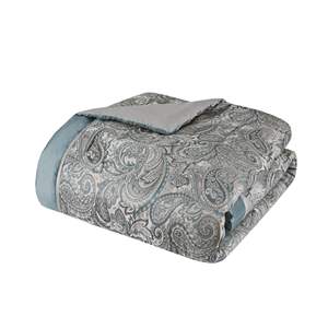 Db Comforter Set King Size Bamboo Lyocell Quilted Patterns Breathable Classic Style Home <b>Bedding</b> 11 Pcs All Season - Product Image 5