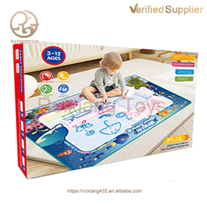 90*90CM tapis de <span class=keywords><strong>dessin</strong></span> d'eau monde de la <span class=keywords><strong>mer</strong></span> Style aquarelle livre d'images peinture colorée jouets d'écriture - Product Image 6