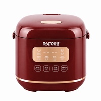 Cuiseur à riz multifonction 1,8 L 900 W à faible teneur en sucre, avec tasse doseuse, spatule, cuve intérieure en acier inoxydable et contrôle numérique électrique