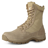 Bottes tactiques de désert pour couple IDS928, légères, imperméables, antidérapantes, chaussures de randonnée, semelle en caoutchouc, bottes à fermeture éclair pour l'extérieur