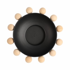 Grande ciotola con manici in legno, centrotavola decorativo per tavolino da caffè, decorazione per la casa - Product Image 4