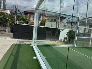 EXITO-Cancha de Pádel panorámica para exteriores de alta calidad, cancha de Pádel con instalación de césped de calidad Mondo disponible - Product Image 6