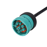 OEM ODM 16 pines hembra a J1939 Tipo 2 macho Sae J1939 adaptador de 9 pines DB15 lector de código de cable