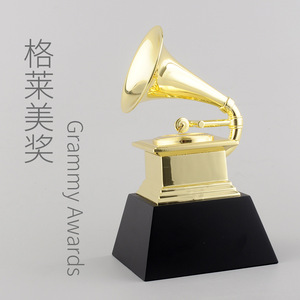 Metallene Grammy Award Musik-Grammophon-Trophäe für Film- und Fernsehwettbewerbe, CN-Herkunft, Gravur möglich - Product Image 3
