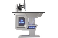Console de surveillance de sécurité JCCX-G moderne en acier et bois, durable, pour salle de contrôle, centre de réseau, vente directe d'usine en gros